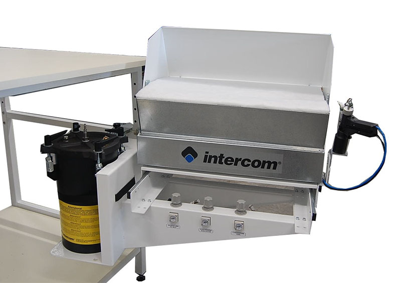 Intercom  IB348 - Система с выдвижным поддоном с вакуумом B3 и резервуаром для распыления CO