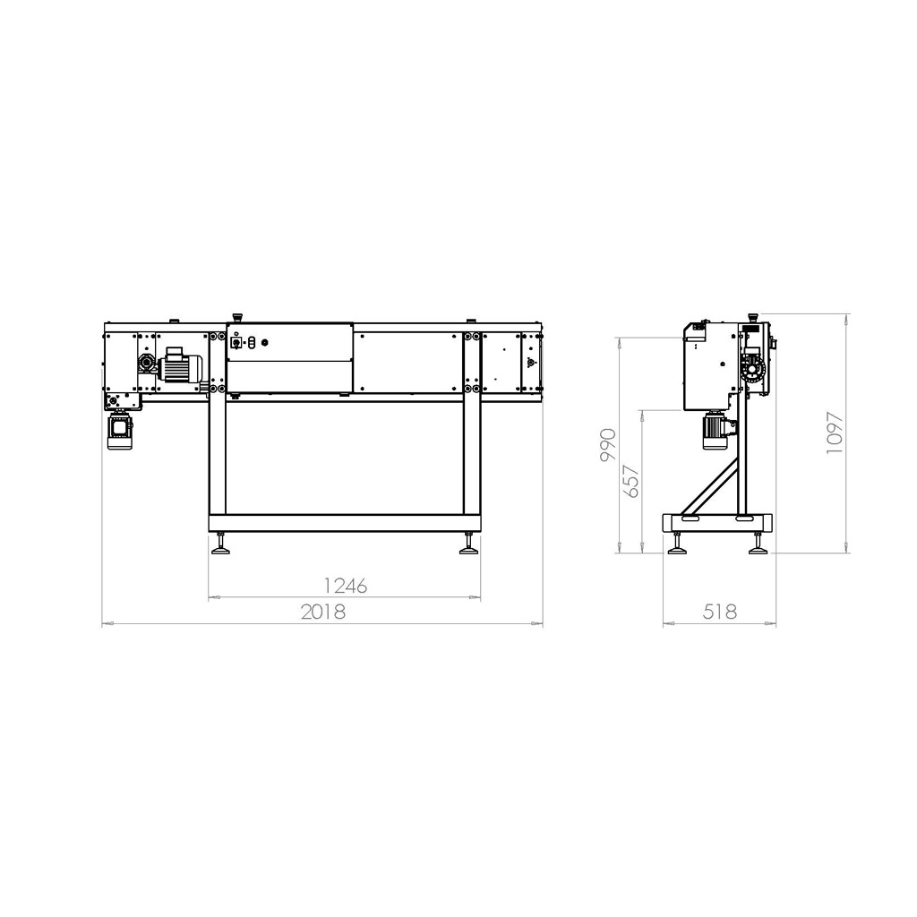 Galli HORIZON + GATE Печь сушильная для кожгалантереи, ремней и лент с раскладкой 1500 мм